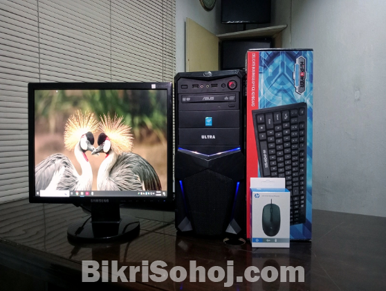 Used Core i3 4th Zen Full Desktop Computer Setup
